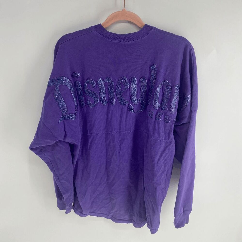 Disney Parks Women's Purple Logo Cotton Pullover Spirit Jersey Size XS